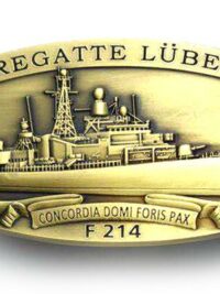 F214 Fregatte LÜBECK – Gürtelschnalle messingf. – German Navy